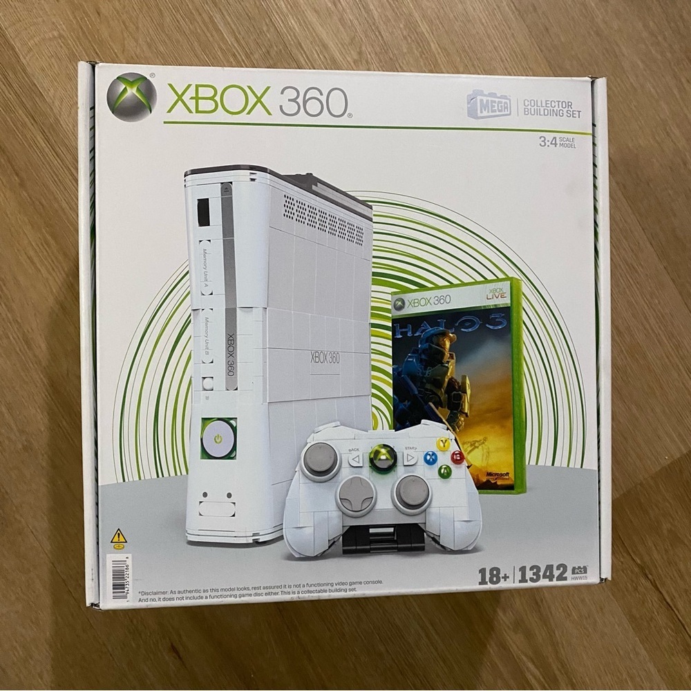 MEGA Microsoft Xbox 360 Replica Building Toy Kit